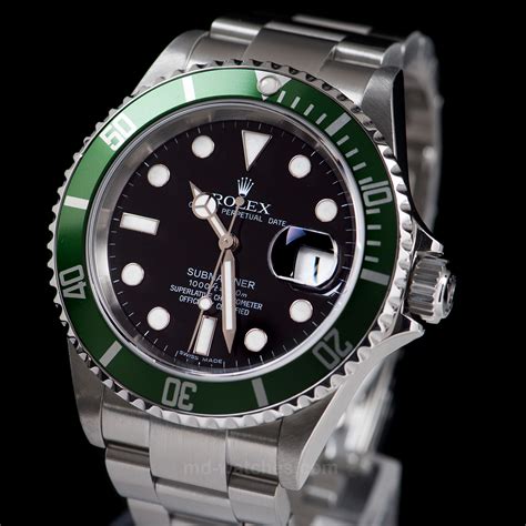 rolex submariner grün schwarz|rolex submariner 41mm green bezel.